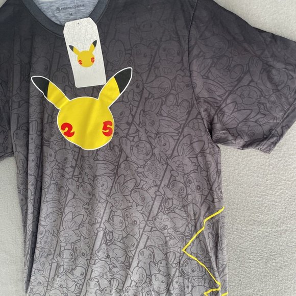 Pokemon Center 25 Celebration Shirt Mens Medium Short Sleeve RARE Discontinued - Picture 6 of 12